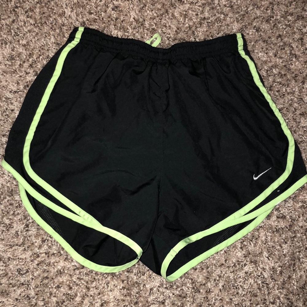 Green and Black Nike Shorts